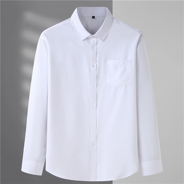 Áo sơ mi tay dài trơn vecton chairman bigsize phối túi