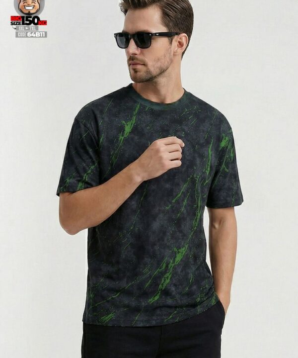 Áo thun tay ngắn tie dye style Mỹ họa tiết vẹt loang 2