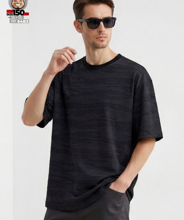 Áo thun tay ngắn vải cotton lụa họa tiết ẩn retro style 2