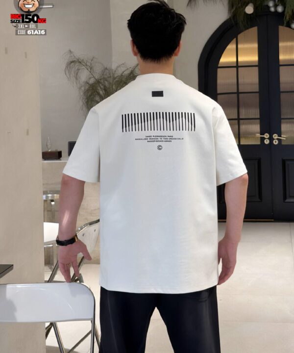 Áo thun tay ngắn hype cotton barcode in moutain 6 Áo thun tay ngắn hype cotton barcode in moutain - Ảnh 2