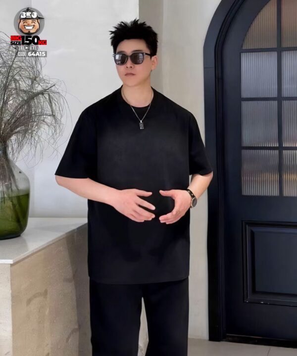 Áo thun tay ngắn lecture Ramdom in chìm chuyển sắc