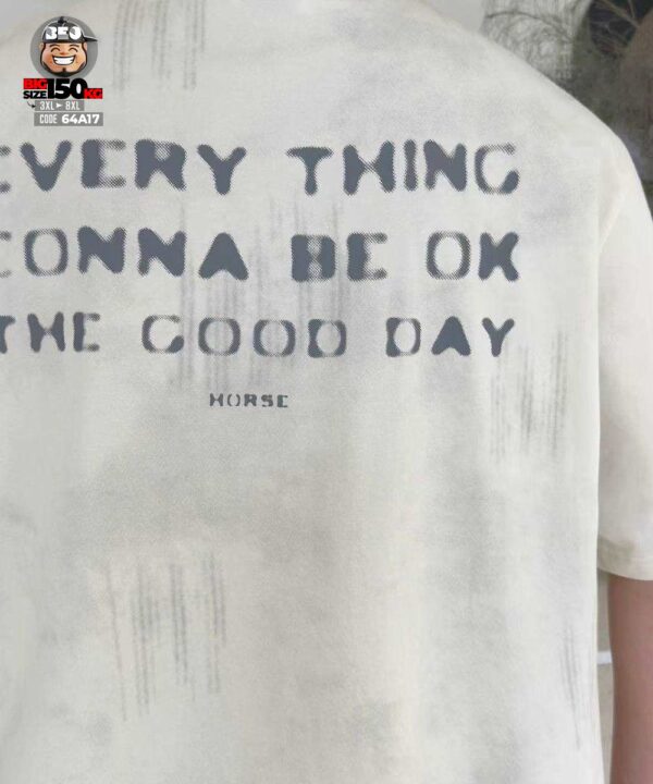 Áo thun tay ngắn họa tiết cào everything be ok mourse 9 Áo thun tay ngắn họa tiết cào everything be ok mourse 4