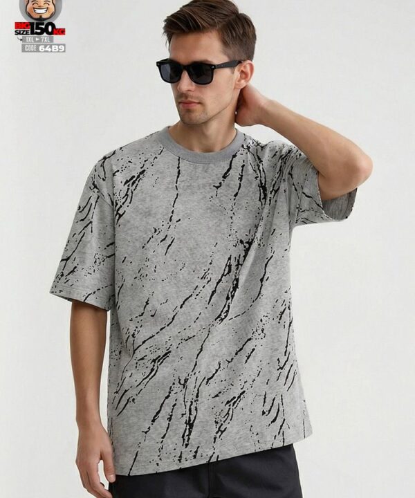 Áo thun tay ngắn tie dye style Mỹ họa tiết vẹt loang 3