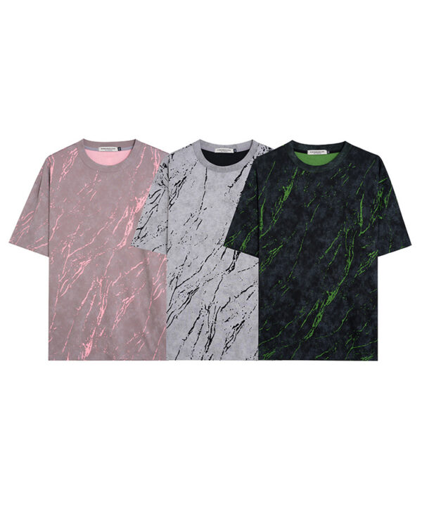 Áo thun tay ngắn tie dye style Mỹ họa tiết vẹt loang 4