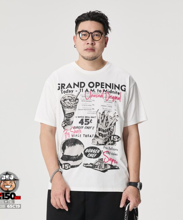 Áo thun tay ngắn vải sorona họa tiết Gand Open bugger cheff 7 Áo thun tay ngắn vải sorona họa tiết Gand Open bugger cheff 2