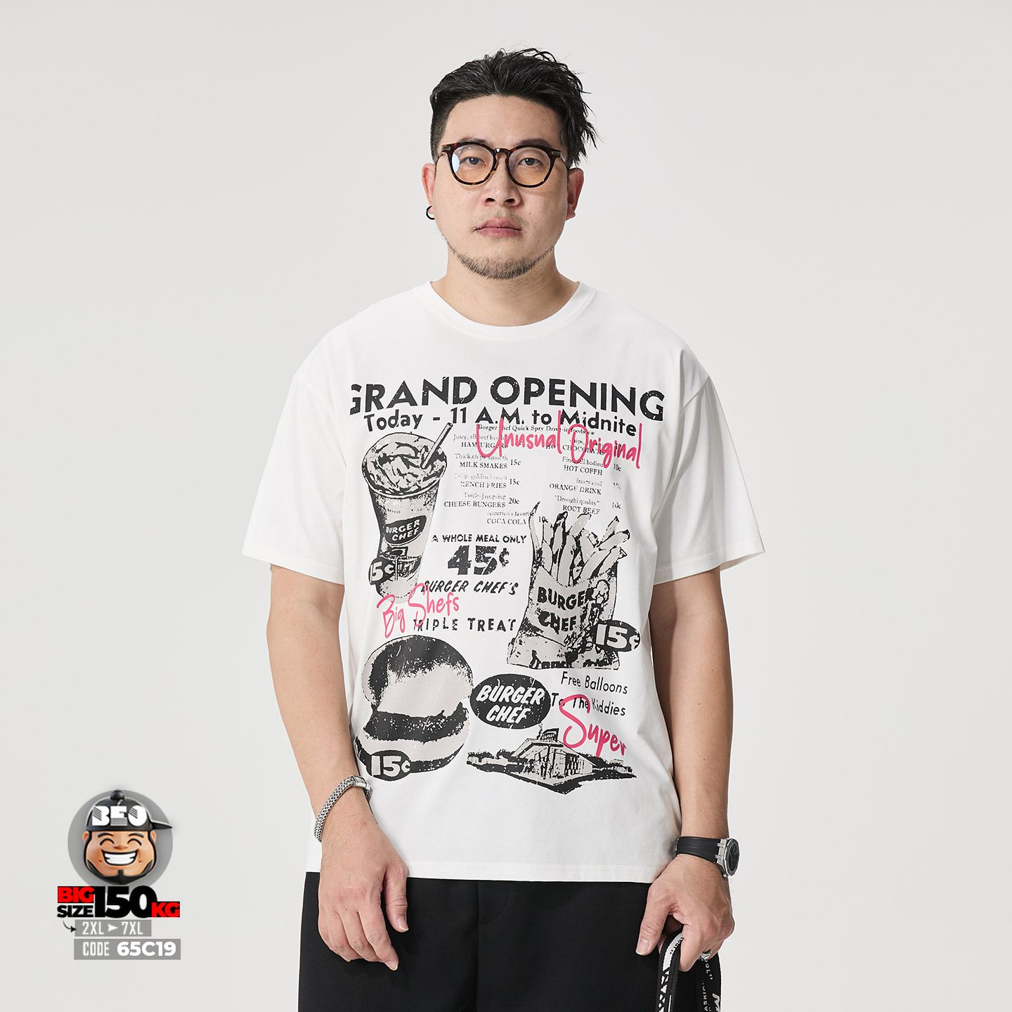 Áo thun tay ngắn vải sorona họa tiết Gand Open bugger cheff 3 Áo thun tay ngắn vải sorona họa tiết Gand Open bugger cheff - Ảnh 3