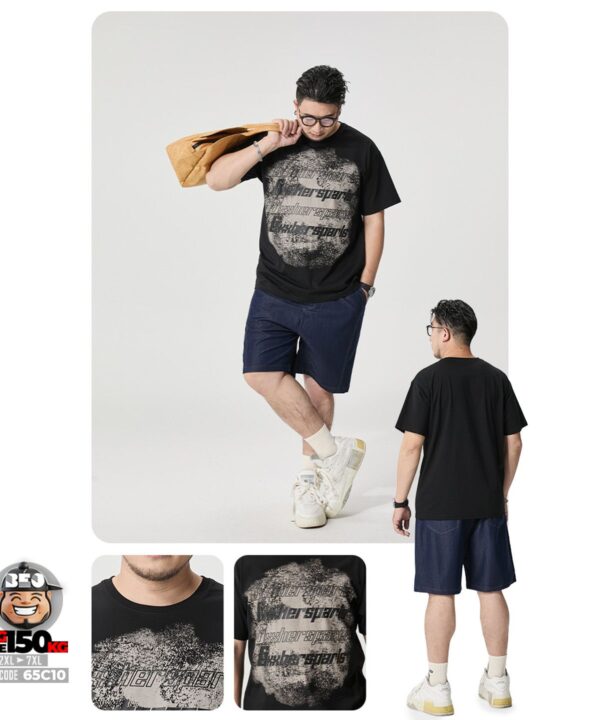 Áo thun tay ngắn bông sorona thun mát họa tiết graphy middle T 4