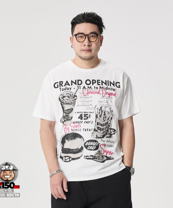 Áo thun tay ngắn vải sorona họa tiết Gand Open bugger cheff