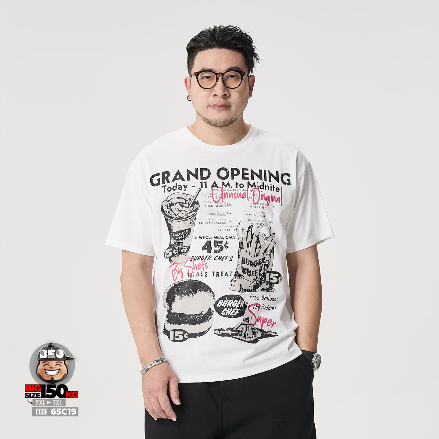 Áo thun tay ngắn vải sorona họa tiết Gand Open bugger cheff 1 Áo thun tay ngắn vải sorona họa tiết Gand Open bugger cheff