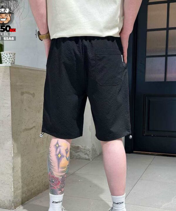 Quần short waffle textured suông rộng co giãn nhẹ 2