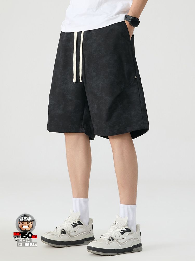 Quần short thun vải khô chỉ nổi họa tiết ẩn thoát form tibe style 2 Quần short thun vải khô chỉ nổi họa tiết ẩn thoát form tibe style - Ảnh 2