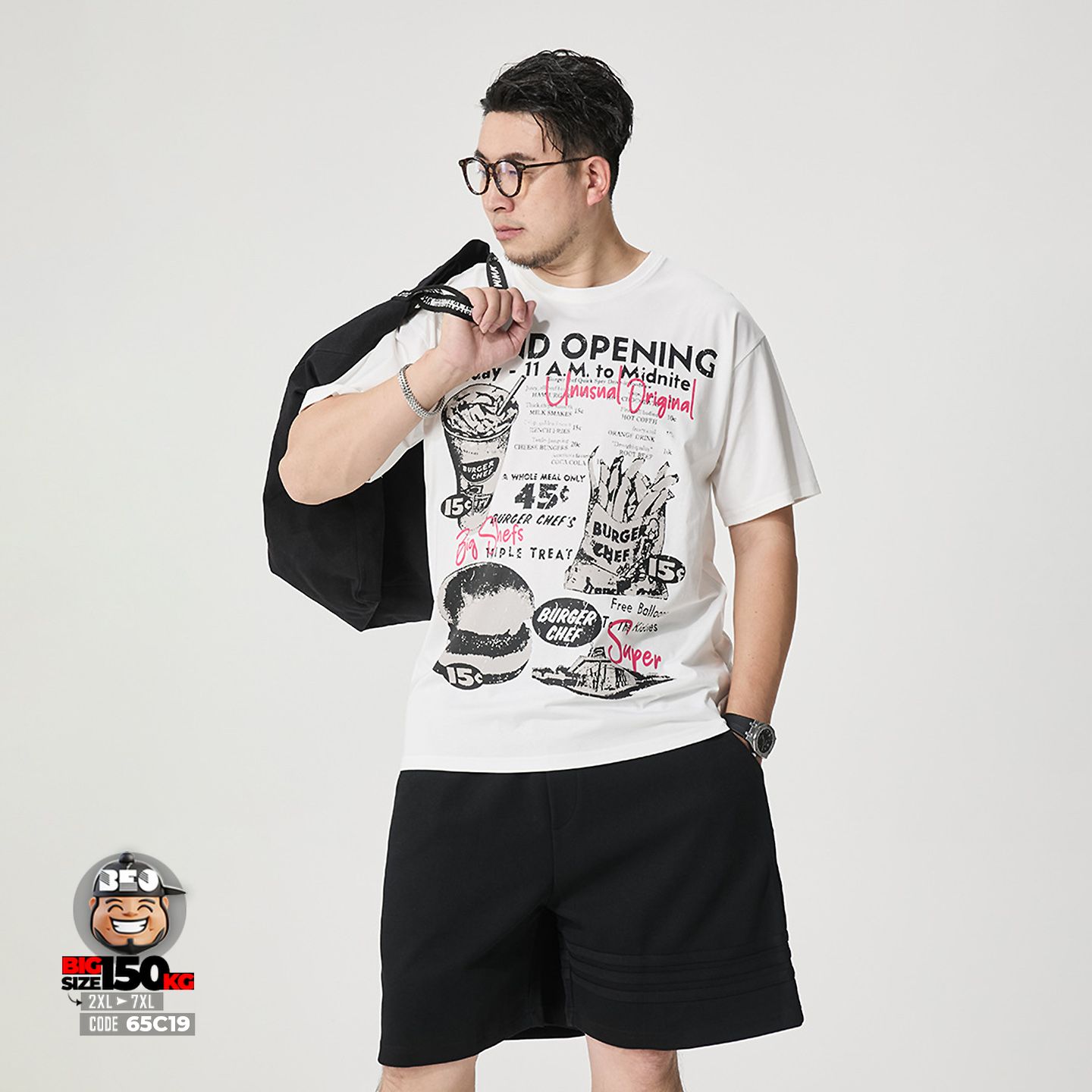 Áo thun tay ngắn vải sorona họa tiết Gand Open bugger cheff 5 Áo thun tay ngắn vải sorona họa tiết Gand Open bugger cheff - Ảnh 5