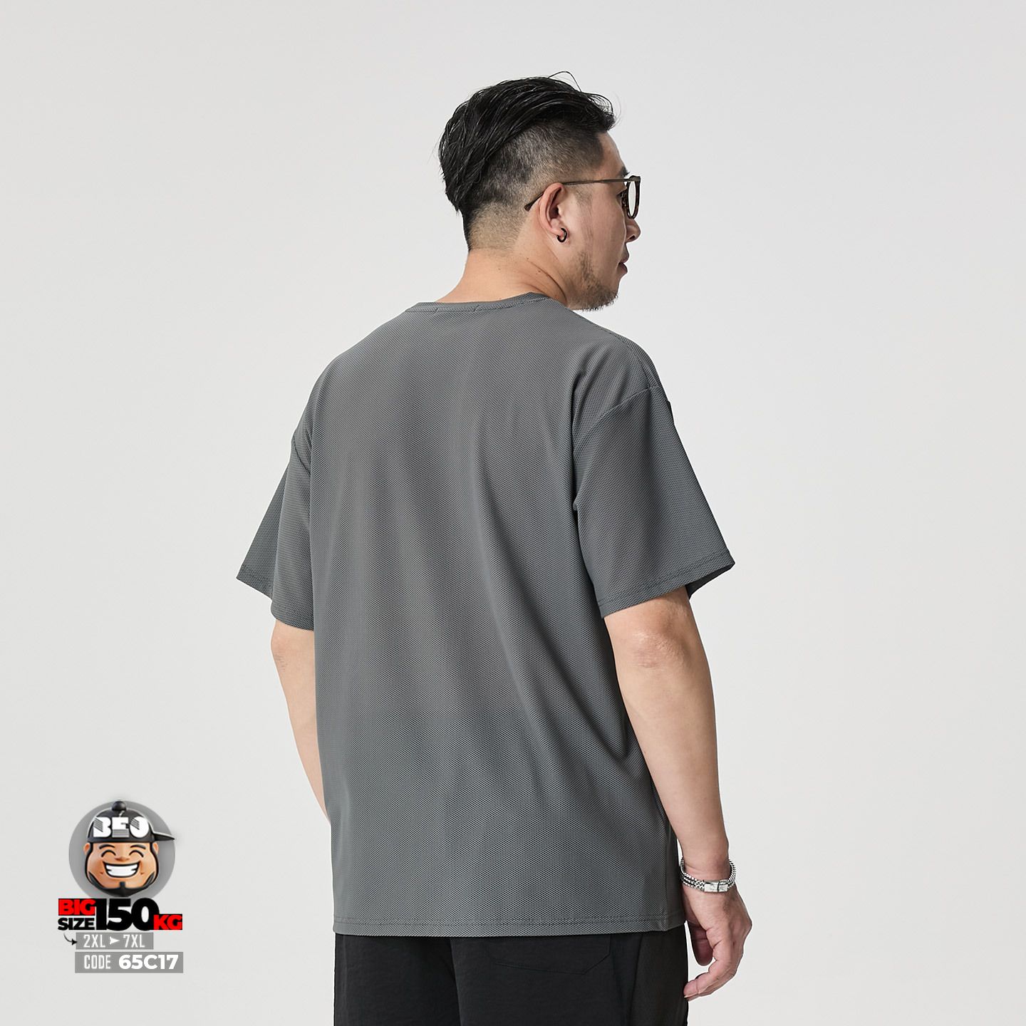 Áo thun tay ngắn mắt lưới vải băng sorona basic 3 Áo thun tay ngắn mắt lưới vải băng sorona basic - Ảnh 3