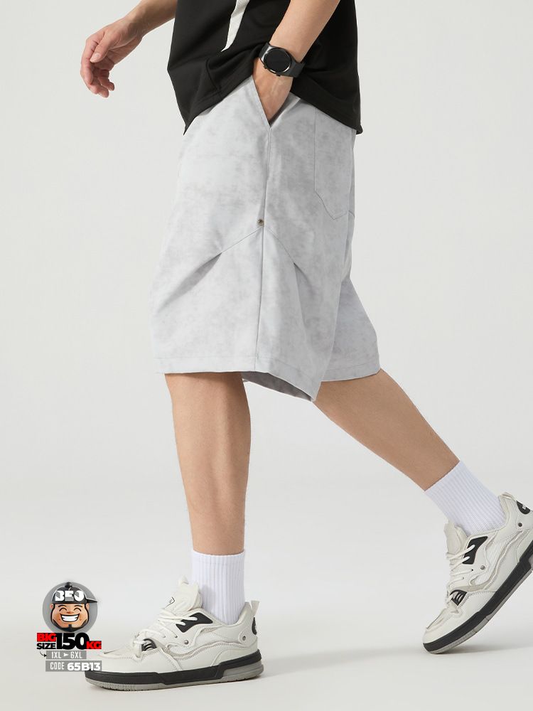 Quần short thun vải khô chỉ nổi họa tiết ẩn thoát form tibe style 1 Quần short thun vải khô chỉ nổi họa tiết ẩn thoát form tibe style