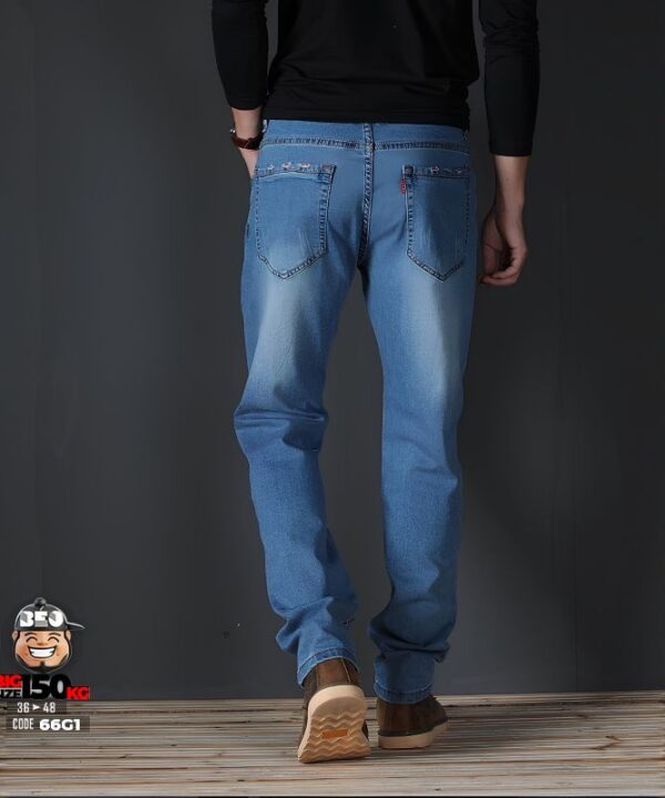 Quần dài jean slim fit ông đứng co giãn wax cào basic 3