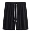 Quần short thun vải đũi thun vải jacquard gân nổi cá tính