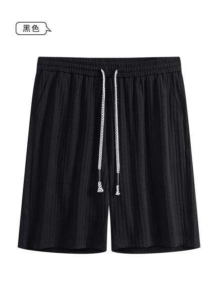 Quần short thun vải đũi thun vải jacquard gân nổi cá tính