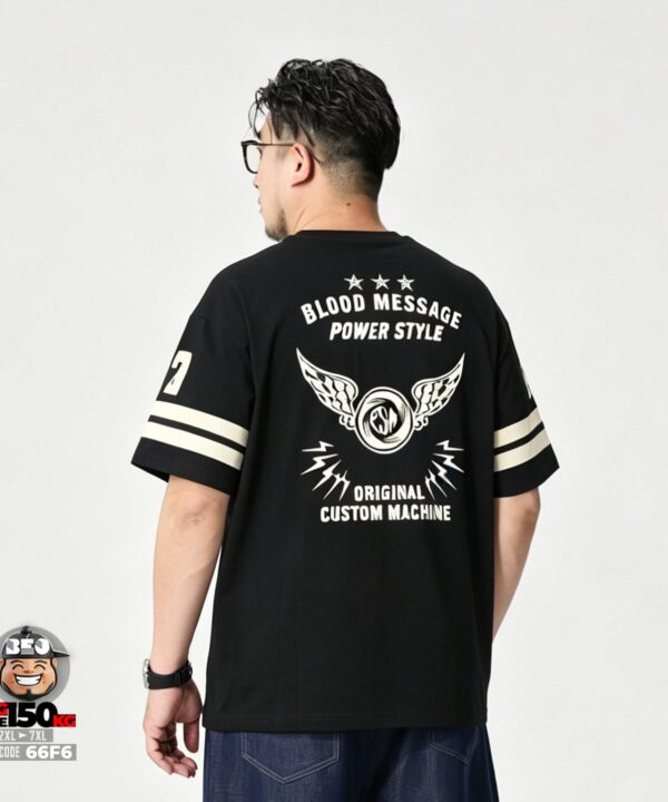 Áo thun tay ngắn basketball style blood message