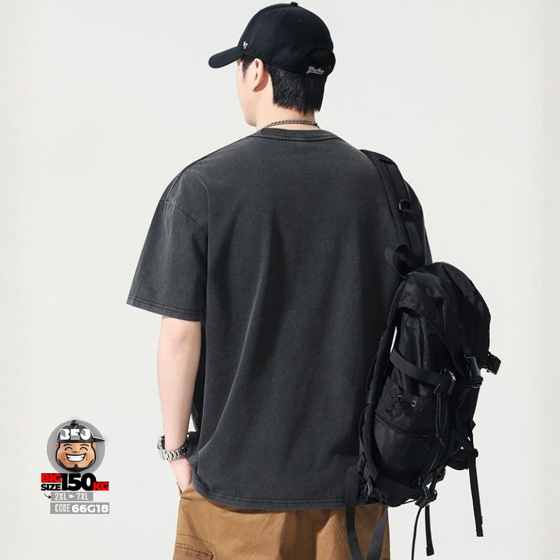 Áo thun tay ngắn SAVEGE chỉ nổi giả ráp tay Retro style 4 Áo thun tay ngắn SAVEGE chỉ nổi giả ráp tay Retro style - Ảnh 4