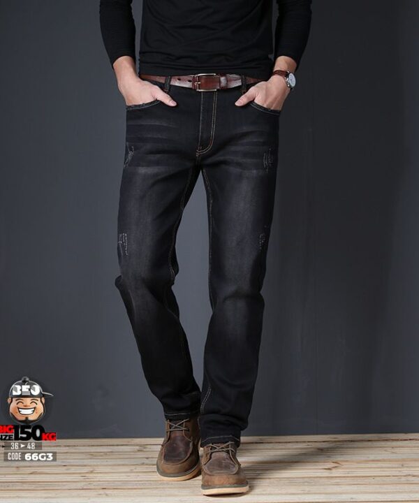 Quần dài jean slim fit ông đứng co giãn wax cào basic 2