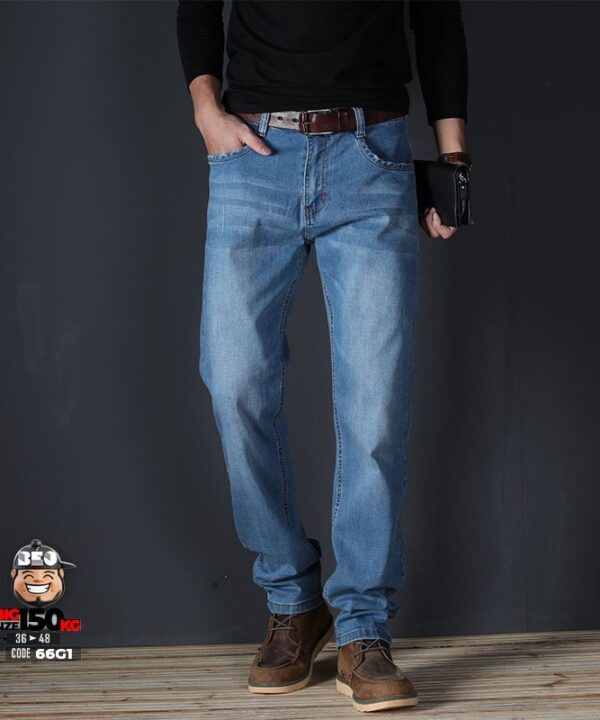Quần dài jean slim fit ông đứng co giãn wax cào basic