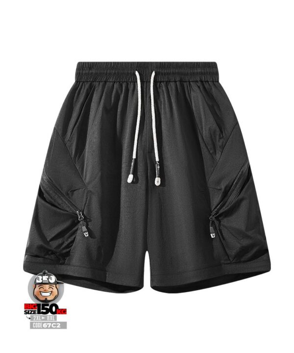 Quần short thun dù co giãn phối túi hộp cách điệu cá tính 2