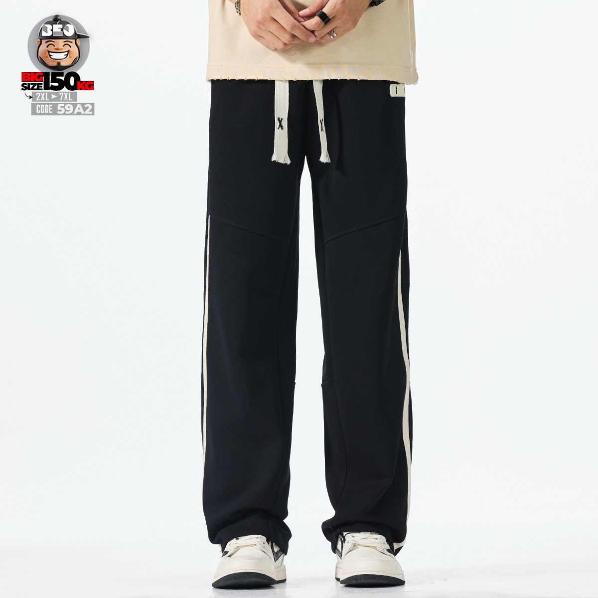 Quần dài jogger ống đa năng sọc đứt bên hông cá tính 3 Quần dài jogger ống đa năng sọc đứt bên hông cá tính - Ảnh 3