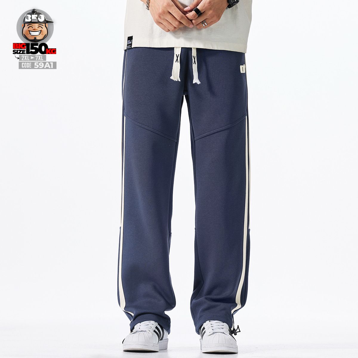 Quần dài jogger ống đa năng sọc đứt bên hông cá tính 5 Quần dài jogger ống đa năng sọc đứt bên hông cá tính - Ảnh 5