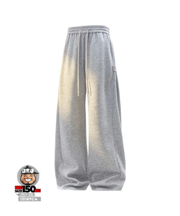 Quần dài jogger thun cotton ống suông kiểu chiết hông phối nút cá tính 4