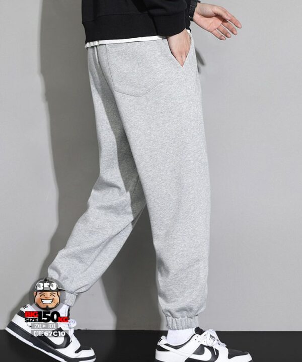 Quần dài jogger ống túm khắc chữ nổi sanchan streetwear style 3