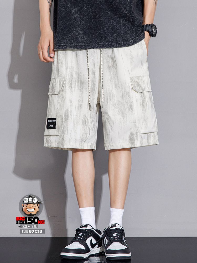 Quần short thun dù giãn nhẹ túi hợp họa tiết rừng streetwear style 2 Quần short thun dù giãn nhẹ túi hợp họa tiết rừng streetwear style - Ảnh 2
