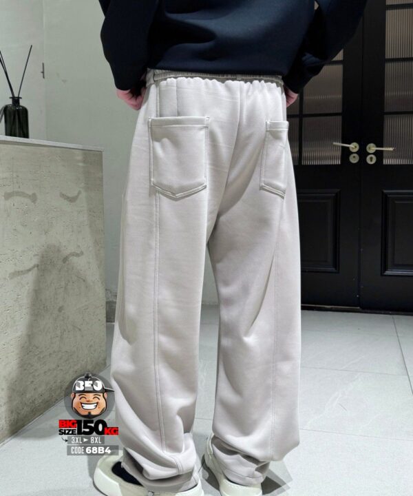 Quần dài jogger thun chỉ đôi bên hông ống rộng streetwear 8 Quần dài jogger thun chỉ đôi bên hông ống rộng streetwear - Ảnh 4