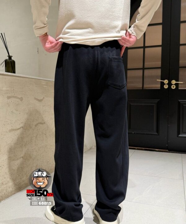 Quần dài jogger thun ống rộng chỉ nổi wax tiêu chiết gối cá tính 7 Quần dài jogger thun ống rộng chỉ nổi wax tiêu chiết gối cá tính - Ảnh 3