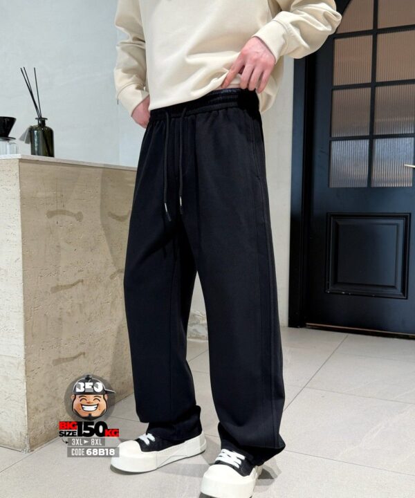 Quần dài jogger thun ông suông chỉ nổi wash tech tibe band 7 Quần dài jogger thun ông suông chỉ nổi wash tech tibe band - Ảnh 3
