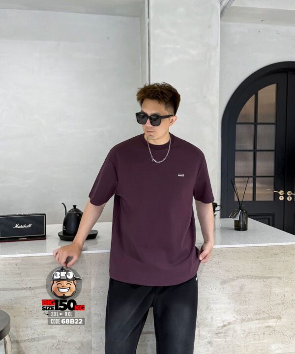 Áo thun tay ngắn form autumn logo kim loại Moone Nuckes 9 Áo thun tay ngắn form autumn logo kim loại Moone Nuckes - Ảnh 5