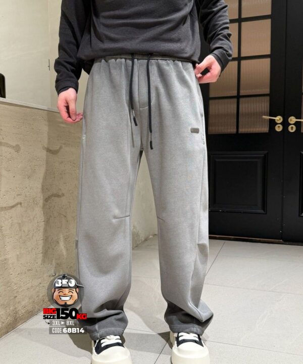 Quần dài jogger thun ống rộng chỉ nổi wax tiêu chiết gối cá tính 9 Quần dài jogger thun ống rộng chỉ nổi wax tiêu chiết gối cá tính - Ảnh 5