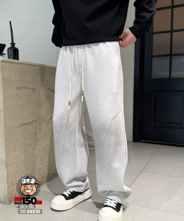 Quần dài jogger chỉ nổi ngang hông nhấn wax khối phần đầu gối tideband style - Ảnh 4
