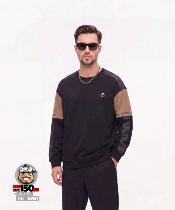 Áo Sweater quiet flex ráp khối màu phong cách streetwear 9 Áo Sweater quiet flex ráp khối màu phong cách streetwear - Ảnh 5