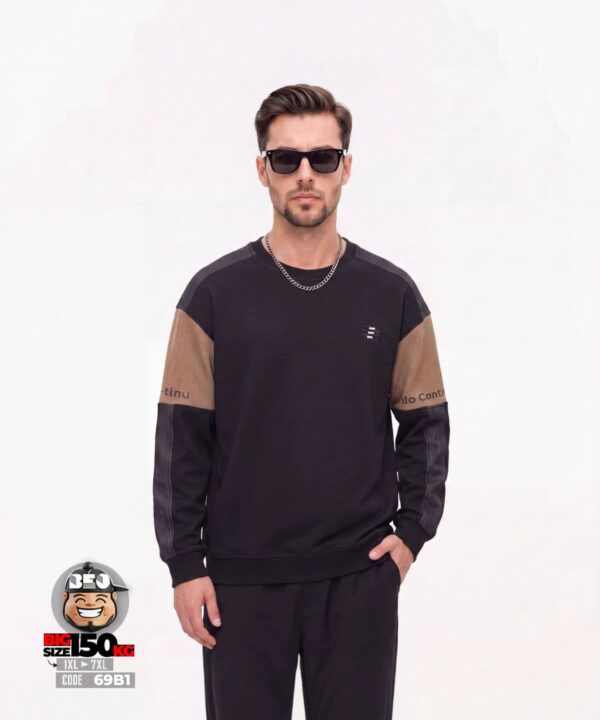 Áo Sweater quiet flex ráp khối màu phong cách streetwear 7 Áo Sweater quiet flex ráp khối màu phong cách streetwear - Ảnh 3