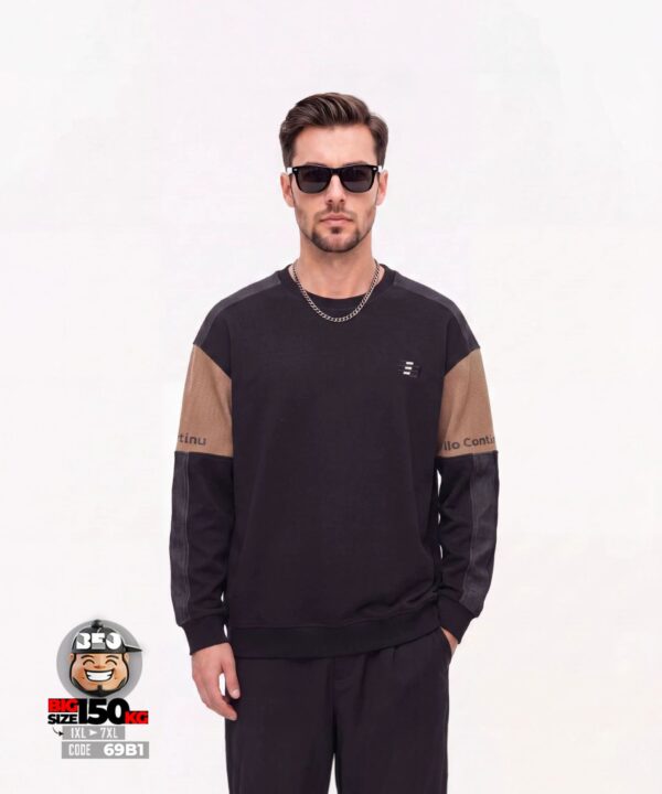 Áo Sweater quiet flex ráp khối màu phong cách streetwear
