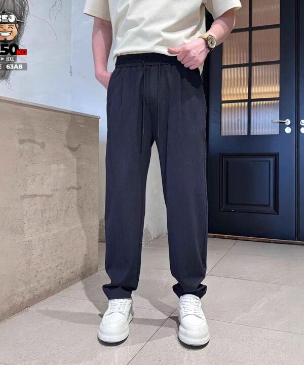 Quần dài jogger thun đũi ống suông casual - Ảnh 4