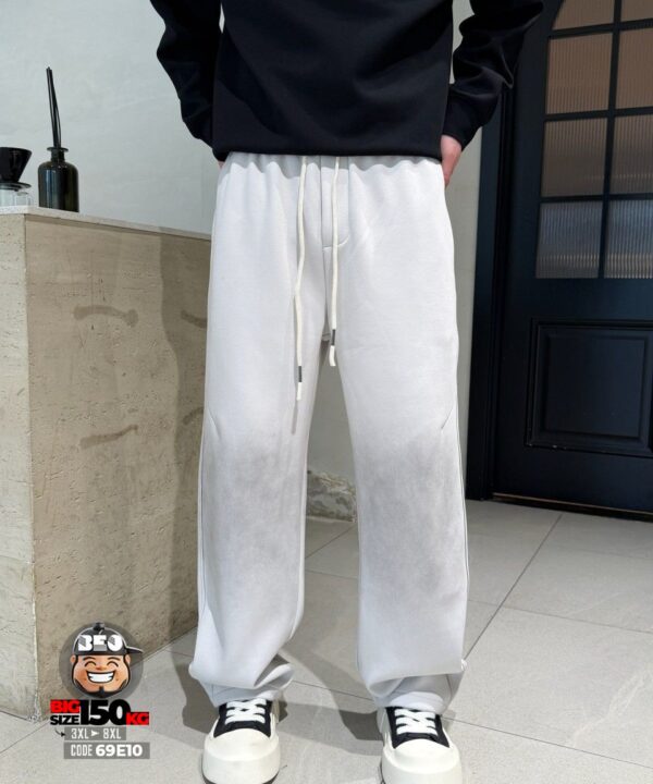 Alternative view of Quần dài jogger chỉ nổi ngang hông nhấn wax khối phần đầu gối tideband style
