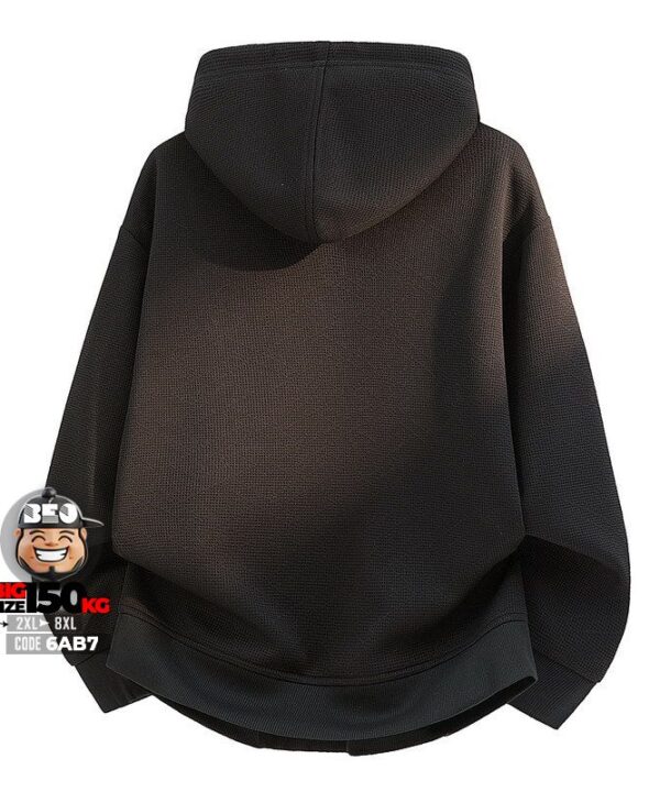 Áo thun hoodie out cloat túi dây kéo texture fabric - Ảnh 3