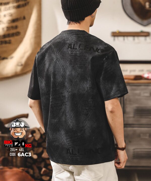 Áo thun tay ngắn texture fabric vải ráp AllfnG phối túi 8 Áo thun tay ngắn texture fabric vải ráp AllfnG phối túi - Ảnh 4