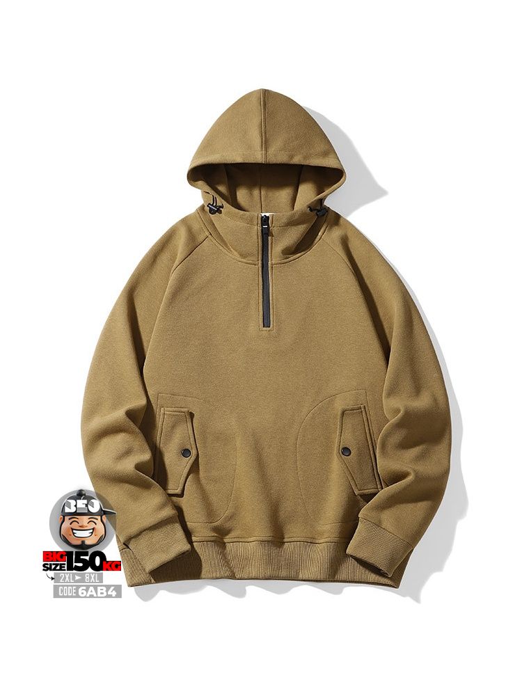 Áo thun hoodie phối dây kéo cách điệu túi cá tính basic 4 Áo thun hoodie phối dây kéo cách điệu túi cá tính basic - Ảnh 4