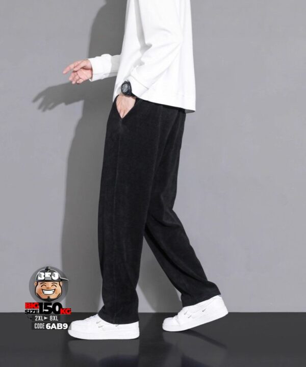 Quần dài jogger ống slim Chenille fabric thâu form chống nhăn - Ảnh 3