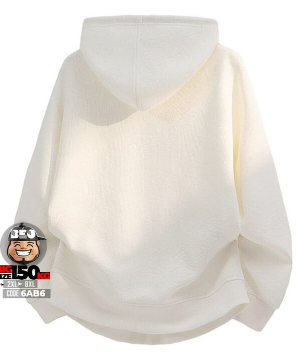 Áo thun hoodie out cloat túi dây kéo texture fabric - Ảnh 4