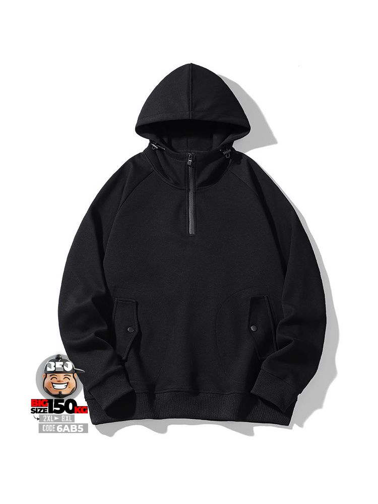 Áo thun hoodie phối dây kéo cách điệu túi cá tính basic 3 Áo thun hoodie phối dây kéo cách điệu túi cá tính basic - Ảnh 3